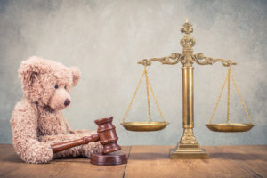 Teddy Bear with Gavel and Scales