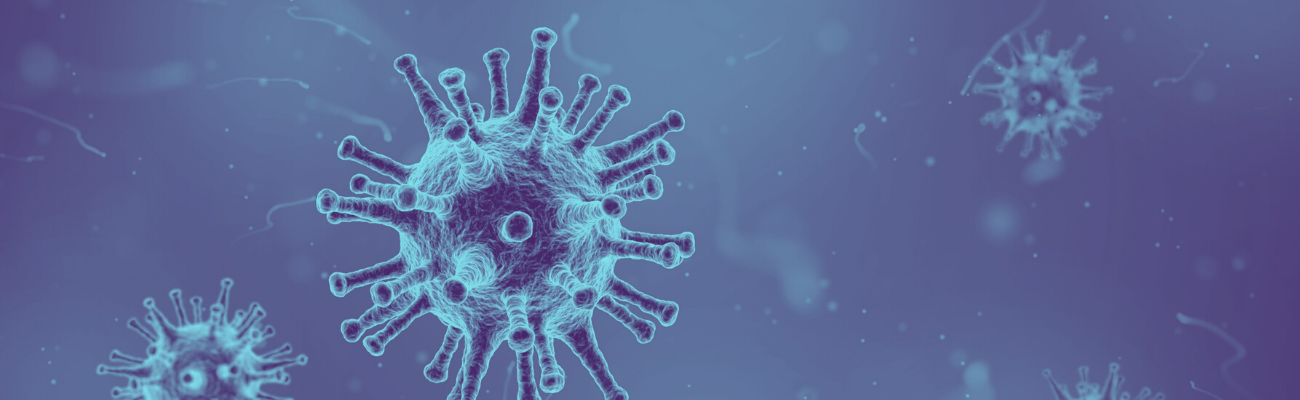 Simple illustration of a virus