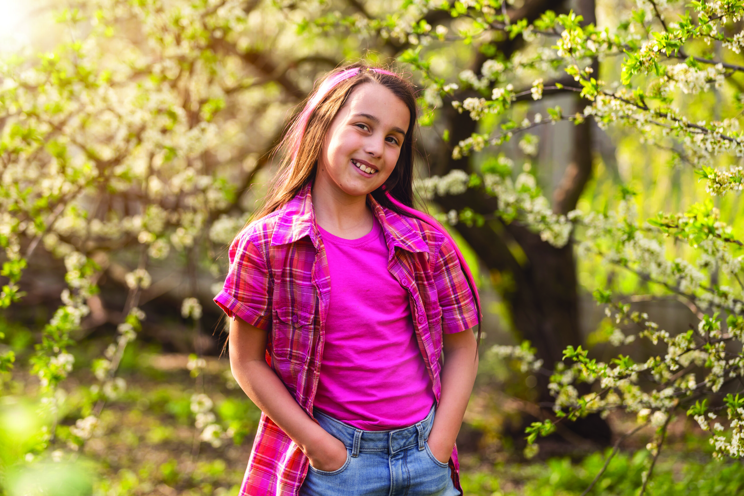 beautiful girl with a beautiful smile.