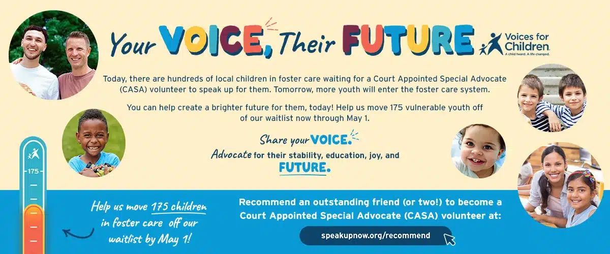 Recommend a CASA Volunteer | Voices for Children